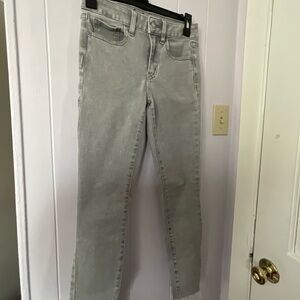 GAP Women's Light Gray Straight Leg Jeans